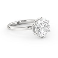 White gold - Central diamond 3.0 ct - view 3