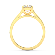 Yellow gold - Central diamond 1.0 ct - view 6