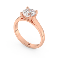 Rose gold - Central diamond 1.5 ct - view 1
