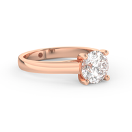 Rose gold - Central diamond 1.5 ct - view 3