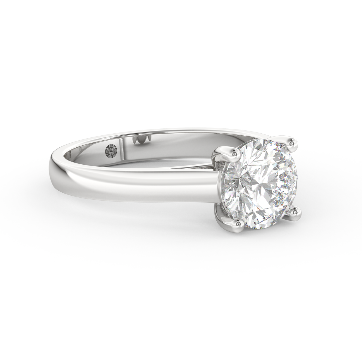White gold - Central diamond 1.5 ct - view 3
