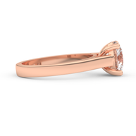 Rose gold - Central diamond 2.0 ct - view 3