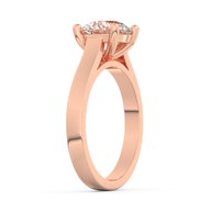 Rose gold - Central diamond 2.0 ct - view 5