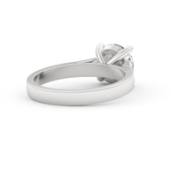 White gold - Central diamond 2.0 ct - view 4