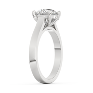 White gold - Central diamond 2.0 ct - view 5