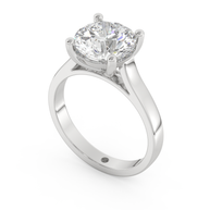 White gold - Central diamond 3.0 ct - view 1