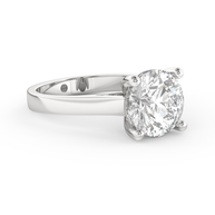 White gold - Central diamond 3.0 ct - view 3