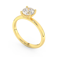 Yellow gold - Central diamond 1.0 ct - view 1