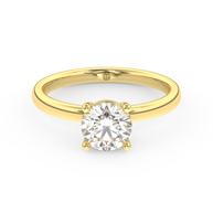 Yellow gold - Central diamond 1.0 ct - view 2