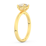 Yellow gold - Central diamond 1.0 ct - view 5