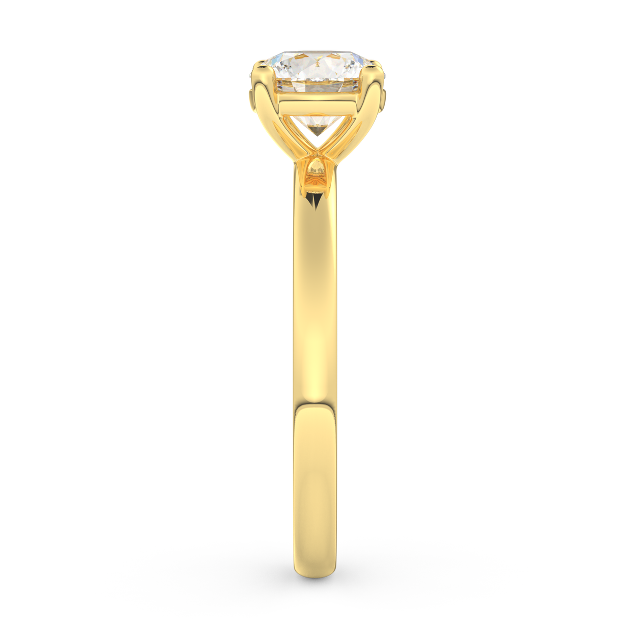 Yellow gold - Central diamond 1.0 ct - view 7