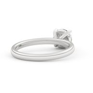 White gold - Central diamond 1.0 ct - view 4