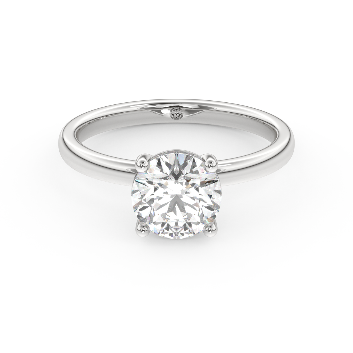 White gold - Central diamond 1.5 ct - view 2