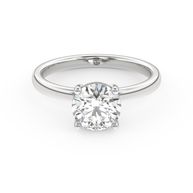 White gold - Central diamond 1.5 ct - view 2