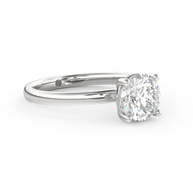 White gold - Central diamond 1.5 ct - view 3