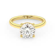 Yellow gold - Central diamond 2.0 ct - view 2