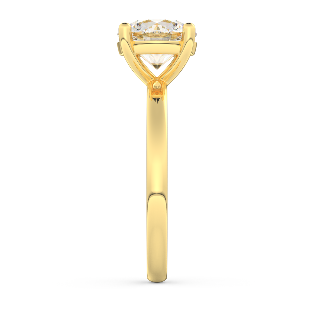 Yellow gold - Central diamond 2.0 ct - view 7