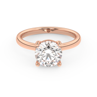 Rose gold - Central diamond 2.0 ct - view 2