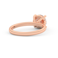 Rose gold - Central diamond 2.0 ct - view 4