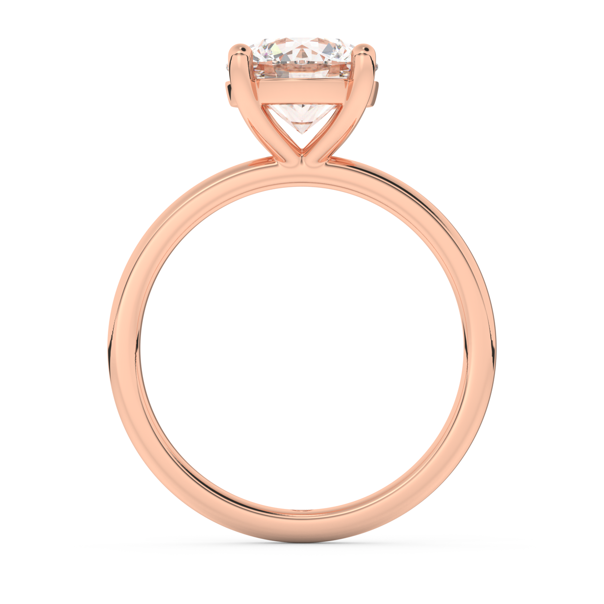 Rose gold - Central diamond 2.0 ct - view 6