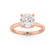 Rose gold - Central diamond 2.0 ct - view 8