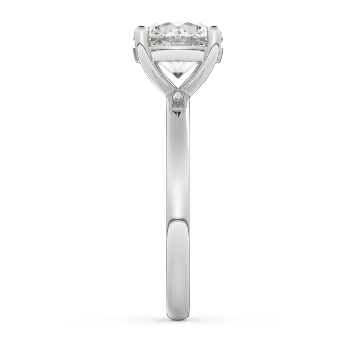 White gold - Central diamond 2.0 ct - view 7