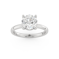 White gold - Central diamond 2.0 ct - view 8