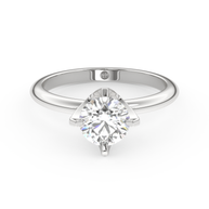 White gold - Central diamond 1.0 ct - view 2
