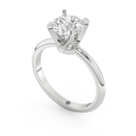 White gold - Central diamond 1.5 ct - view 1