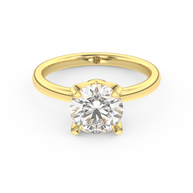 Yellow gold - Central diamond 2.0 ct - view 2