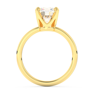 Yellow gold - Central diamond 2.0 ct - view 6