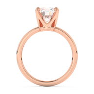 Rose gold - Central diamond 2.0 ct - view 6