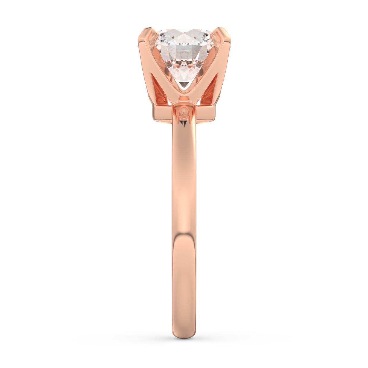 Rose gold - Central diamond 2.0 ct - view 7