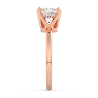 Rose gold - Central diamond 2.0 ct - view 7