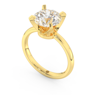 Yellow gold - Central diamond 3.0 ct - view 1