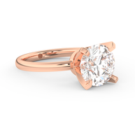 Rose gold - Central diamond 3.0 ct - view 3