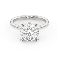 White gold - Central diamond 3.0 ct - view 2