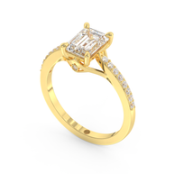 Yellow gold - Central diamond 1.5 ct - view 1