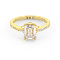 Yellow gold - Central diamond 1.5 ct - view 2