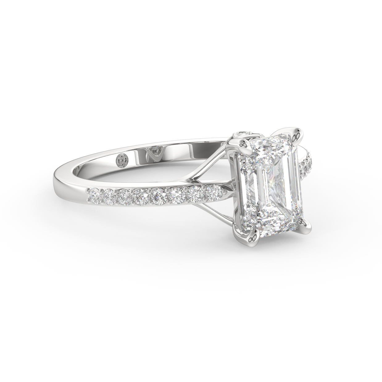 White gold - Central diamond 1.5 ct - view 3