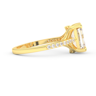 Yellow gold - Central diamond 2.0 ct - view 3