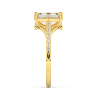 Yellow gold - Central diamond 2.0 ct - view 7