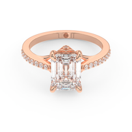 Rose gold - Central diamond 2.0 ct - view 2