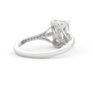White gold - Central diamond 2.0 ct - view 4