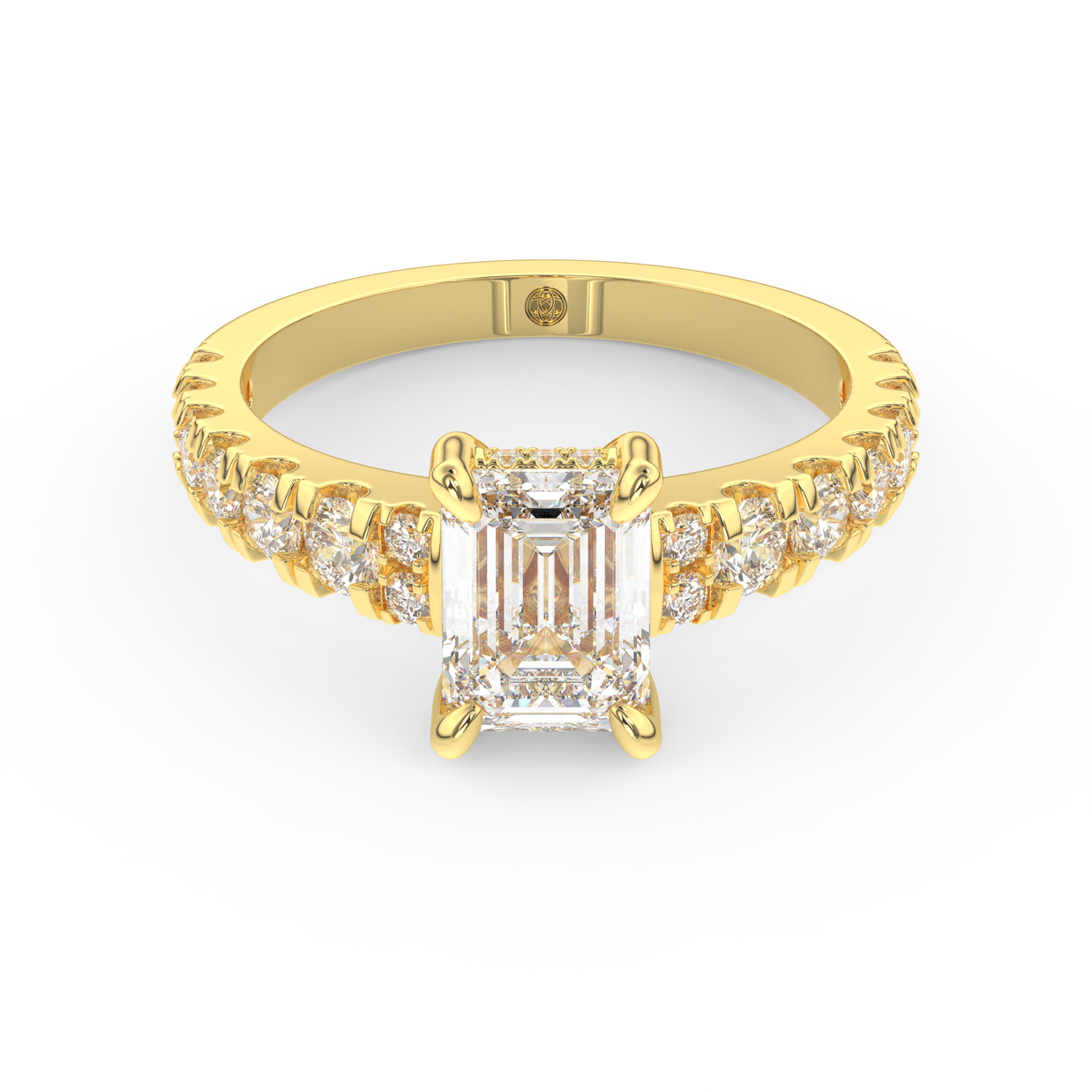 Yellow gold - Central diamond 1.5 ct - view 2