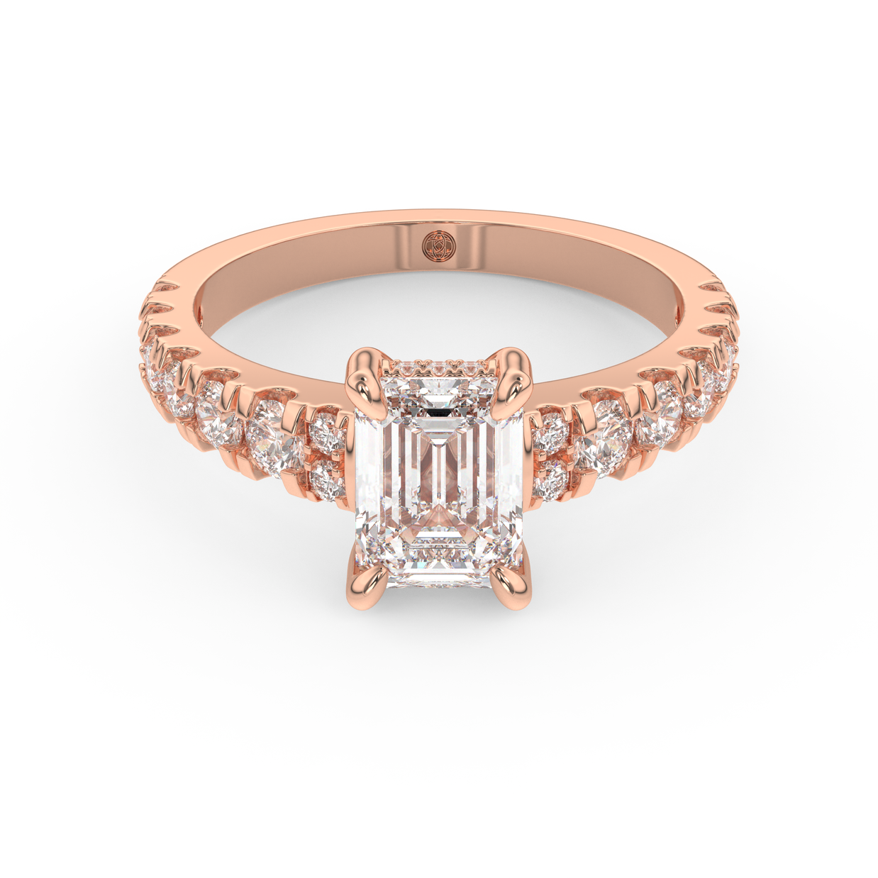 Rose gold - Central diamond 1.5 ct - view 2