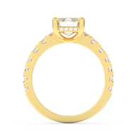 Yellow gold - Central diamond 2.0 ct - view 6