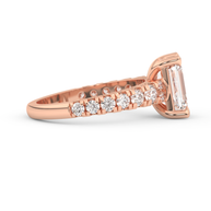 Rose gold - Central diamond 2.0 ct - view 3