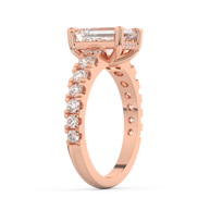 Rose gold - Central diamond 2.0 ct - view 5