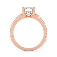 Rose gold - Central diamond 2.0 ct - view 6